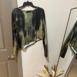 Asymmetrical crop top